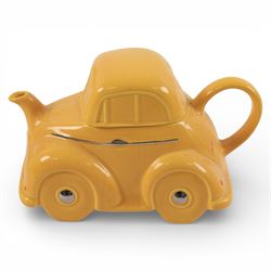 Wooden puffin, together with a Carlton Ware teapot and rabbit  