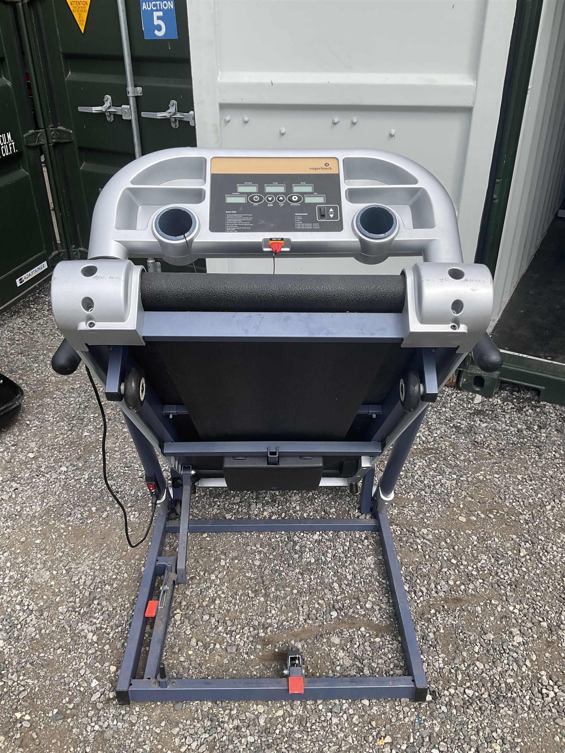 “Roger black”, treadmill - THIS LOT IS TO BE COLLECTED BY APPOINTMENT FROM DUGGLEBY STORAGE, GREAT HILL, EASTFIELD, SCARBOROUGH, YO11 3TX