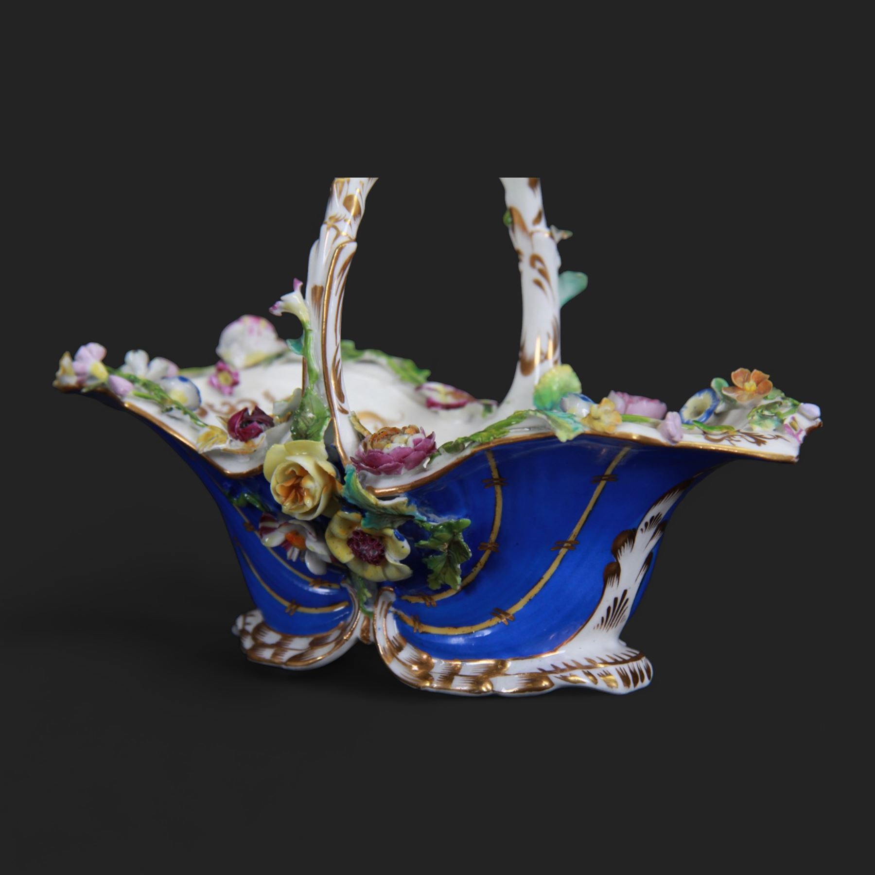 19th century Coalport basket | Ceramics | 110237