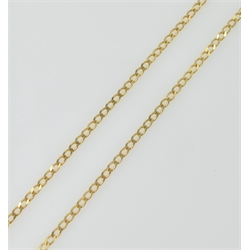  9ct gold chain necklace hallmarked  