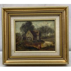 English School (Early 19th century): The Old Mill, oil on canvas unsigned 19cm x 24cm