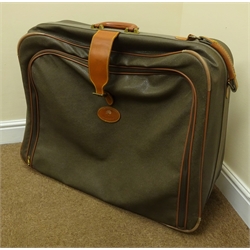  Mulberry Scotchgrain two-wheel suitcase, L77cm x H68cm  