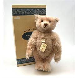 Steiff limited edition 'Teddy Bear 1927 replica 48' in rose colour with growler mechanism, No.1086/7000, H19