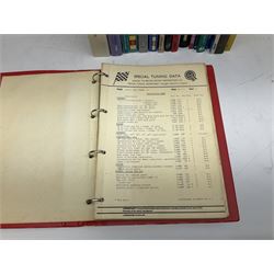 Automobilia - collection of books and ephemera on Mini Cars including BMC Special Tuning Folder for Mini-Cooper 'S', 1972 Handbook, Austin and Morris Mini Cars by Sydney Page 1962, Haynes Manuals, Mechanical Parts Catalogue 1998, thirty and forty years commemorative books, Austin Rover Service and Parts Correspondence Course 1977, video tape and DVD etc (27)