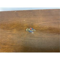 1930s Marconi Type 561 valve radio, in shaped Art Deco case with woven brass overlaid speaker, circa 1937, H58cm W50cm