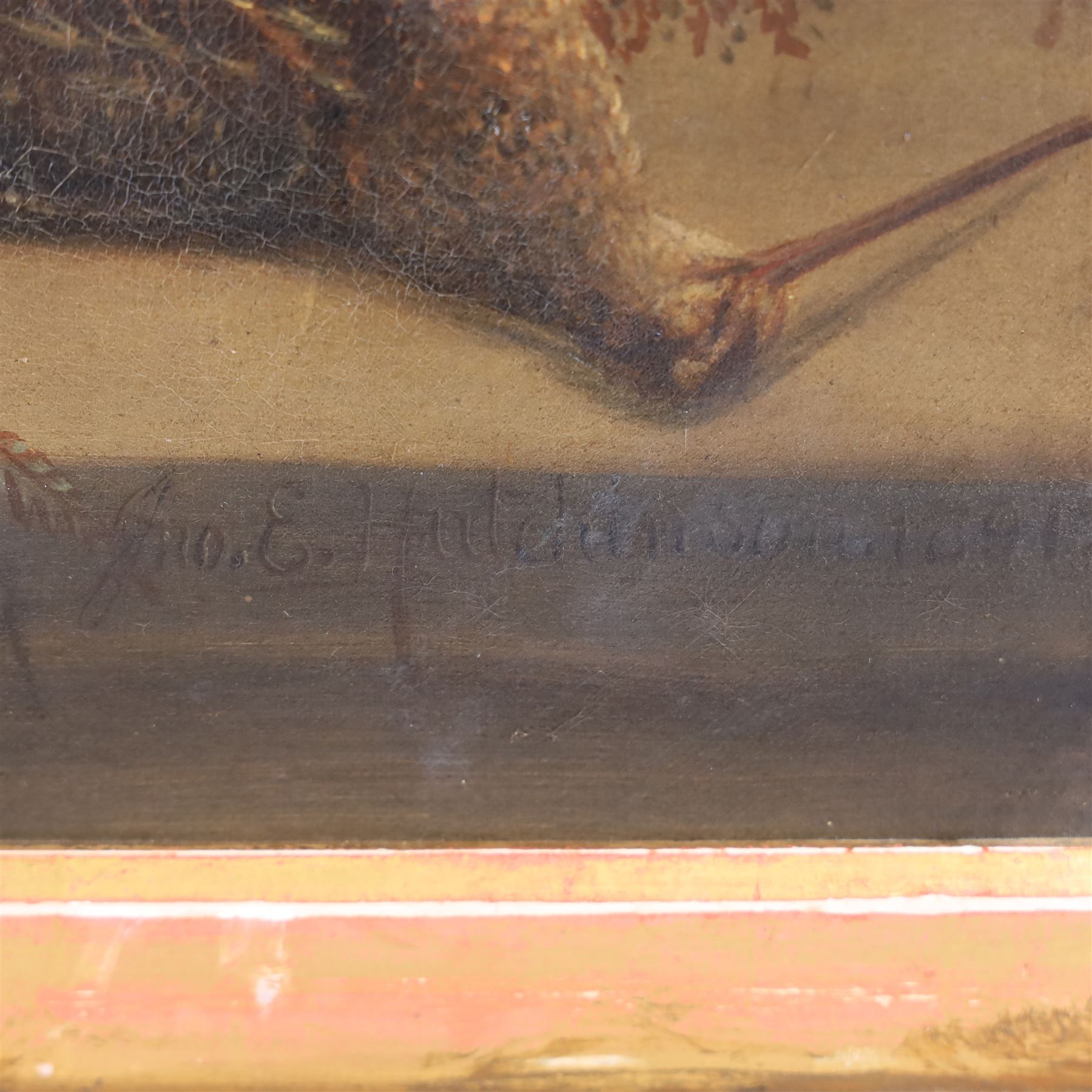 John E Hutchinson (British 1833-1910): Still Life of Game, oil on canvas signed and dated 1891, 54cm x 73cm 