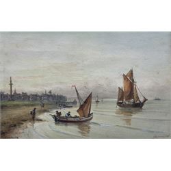 John Francis Branegan (British 1843-1909): 'Yarmouth', watercolour signed and titled 15cm x 23cm