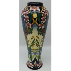  Large Moorcroft  limited edition vase decorated in the Avon Water pattern by Rachel Bishop dated 2007, no. 114/200 H37cm   