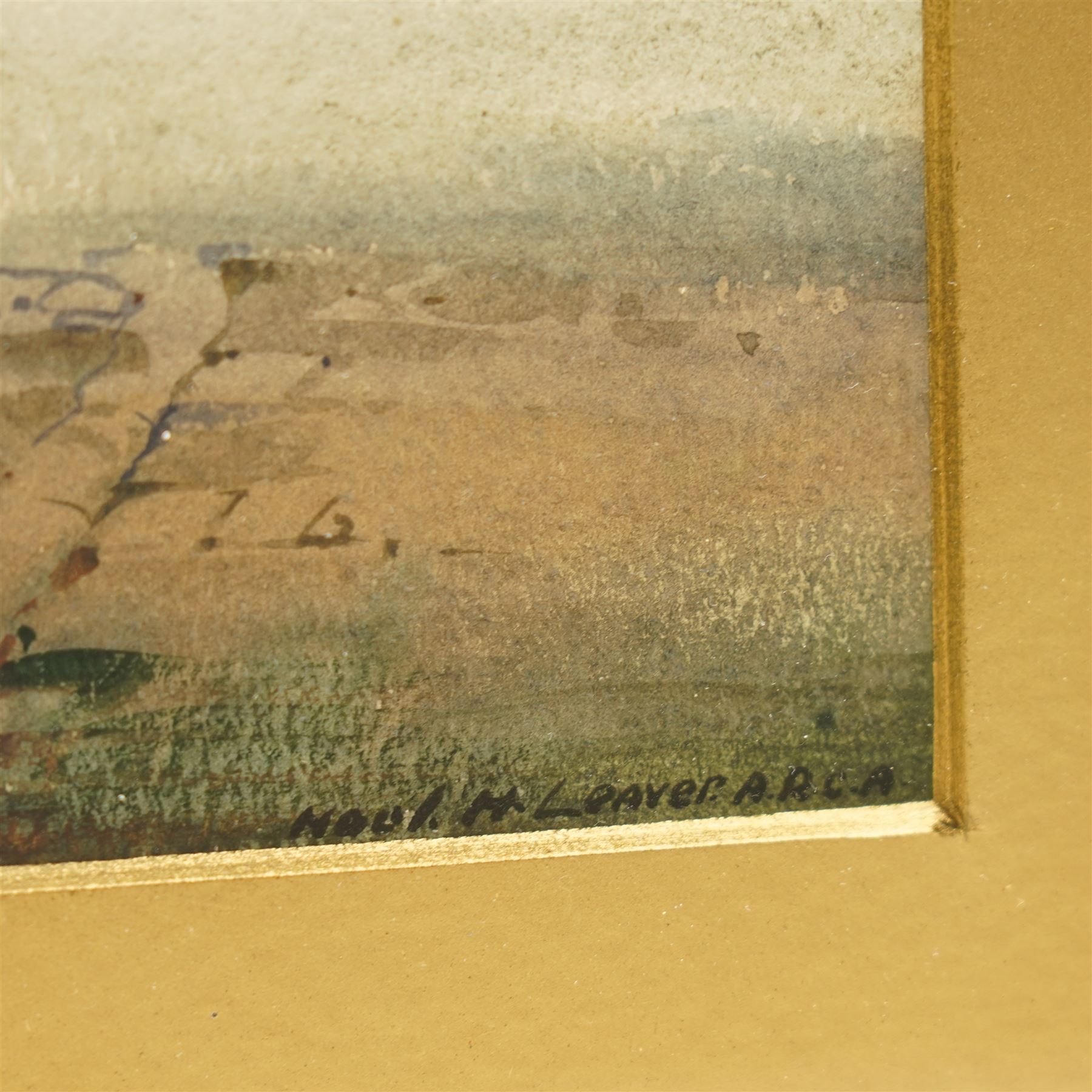 Noel Harry Leaver (British 1889-1951): View of Bootham Bar and the York Minster, watercolour signed 27cm x 37cm