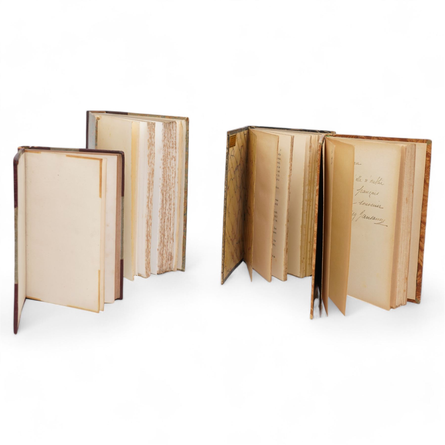 RELOTTED WITH LOT 6320  Bazin, Rene - 'La Terre qui Meurt' pub. Calmann-Levy circa 1890, D Soldi (Translator) - 'Contes Andersen' 1856 half leatherFrance, Anatole - 'La Revolte des Anges' 1932 and Lichtenberger, Andre- 'Mon Petit Trot' circa 1898 (4)