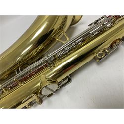 Lafleur by Boosey & Hawkes student tenor saxophone in fitted case with accessories, built in Czechoslovakia
 