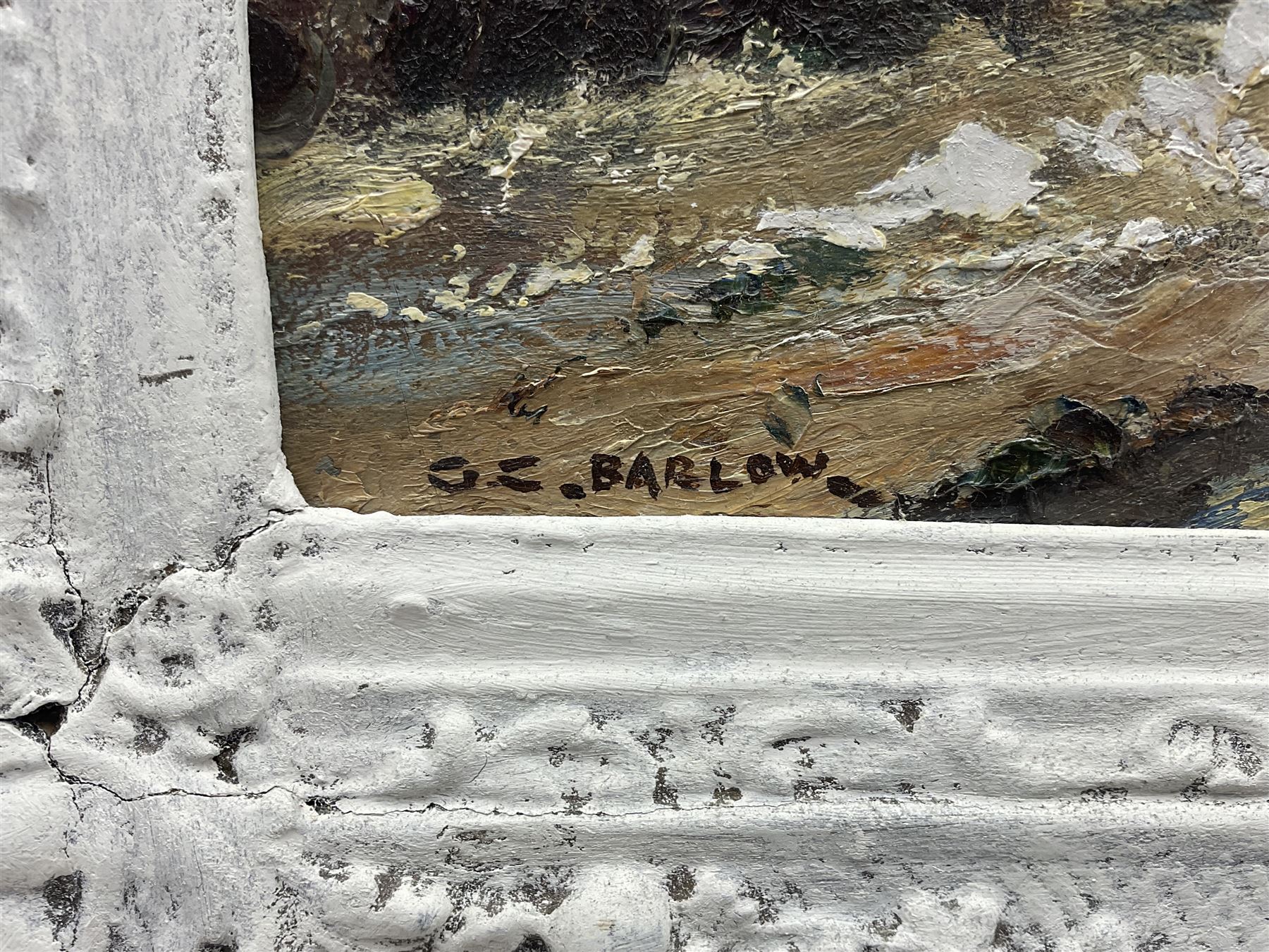 Gordon Clifford Barlow (British 1913-2005): 'Trout Stream - Kettlewell', oil on board signed, titled verso 49cm x 59cm 
Notes: Barlow was the protégé of Herbert Royle (1870-1958)