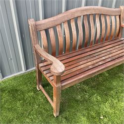 Alexander Rose Hardwood garden bench with cover  - THIS LOT IS TO BE COLLECTED BY APPOINTMENT FROM DUGGLEBY STORAGE, GREAT HILL, EASTFIELD, SCARBOROUGH, YO11 3TX