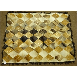  African patchwork Antelope skin rug, 190cm x 150cm approx  
