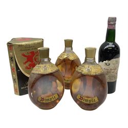 Four bottles of Haig's Dimple Old Blende