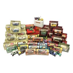 Matchbox - approximately sixty Models of Yesteryear to include special edition 1820 Passenger Coach and Horses, limited editions 1894 Aveling-Porter Steam Roller, 1829 Stephensons Rocket and 1905 Fowler Showman’s Engine; older models from the 1970s such as Y-1 1911 Model ‘T’ Ford, and a large quantity of modern models with reference materials in folder; mostly boxed 