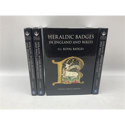 Powell Siddons,Michael: four volumes of Heraldic Badges in England and Wales, comprising of I. Introduction, II.1. Royal badges II.2. Non-royal badges, III. Ordinaries  