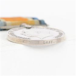 WWI medal pair, War and victory medal, together with Marine Society Reward of Merit awarded to J 61619 R.A.F. Lees BOY. 1  R.N, together with WWI War medal awarded to T. Gary 