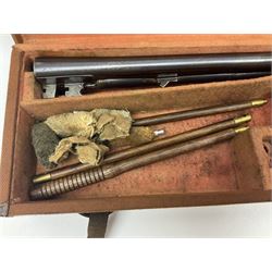 SHOTGUN CERTIFICATE REQUIRED - Late 19th century R. Robinson of Hull 12-bore side-by-side double barrel hammer shotgun; with 76cm(30