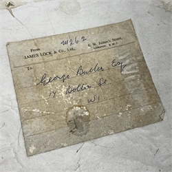 A boxed Lock & Co Hatters St James St London bowler hat, together with a set of Salters cast iron scales with circular brass dial inscribed 'Salters Improved Family Scale, No 50', an early 20th Century Improved Earthenware Inhaler manufactured by S Maw & Son, and a Dr Nelson's Improved Inhaler with stopper. 