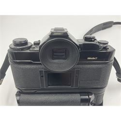 Canon A1 camera body, serial no 884847 with 'Canon FD 55mm 1;1.2 s.s.c' lens serial no 115005