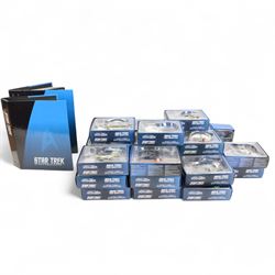 Thirty-two Eaglemoss 'Star Trek The Official Starship Collection' starships with accompany...