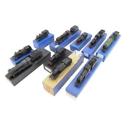 Ten kit built 00 gauge steam locomotives, five examples with tenders