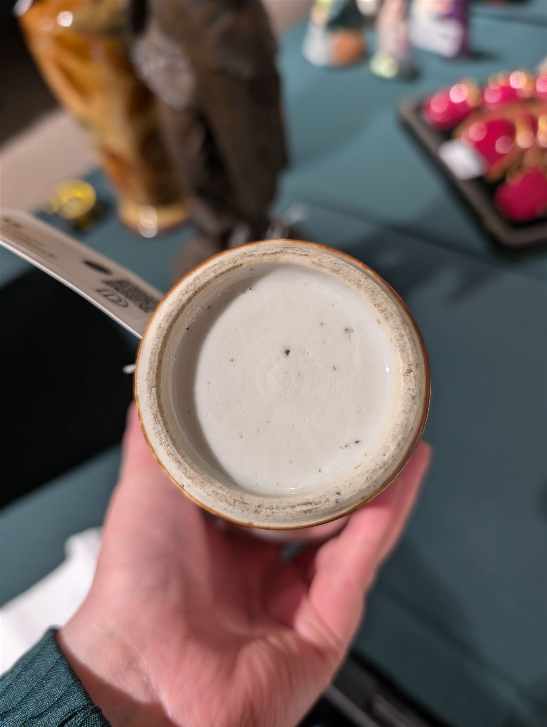 Chinese Export famille rose baluster form vase and cover, decorated with a bird perched on a flowering branch beside rocks, Qianlong style, probably later, H22.5cm