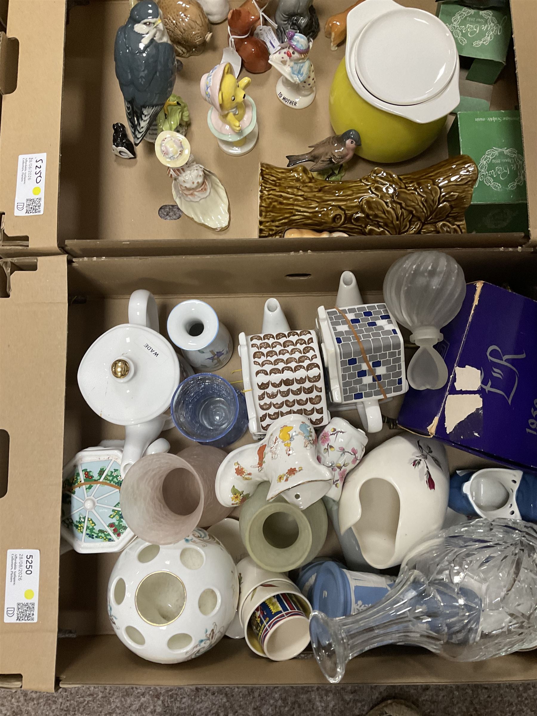 Collection of Beswick figures, together with other collectables, including Russian dolls, teapots, vases etc, in six boxes
