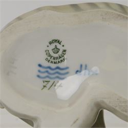 Royal Copenhagen Recumbent Tiger, with printed mark beneath, H14cm 