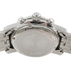 Tissot PRC 200 gentleman's stainless steel chronograph quartz wristwatch, Ref. T461, white dial with subsidiary seconds dial, on original stainless steel bracelet and a Tissot Seastar 660, chronograph quartz wristwatch, black dial with subsidiary seconds dial, on original rubber strap, with stainless steel clasp, both boxed