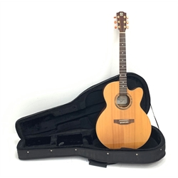 Ayres MCSM acoustic guitar designed by Gerard Gilet, Sitka Spruce, mahogany back and sides, in carrying case