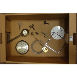  Early 20th century Vienna style wall clock and other clock parts  