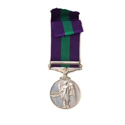 To T/14710083 Dvr S E Thompson R.A.S.C.George VI General Service medal with S E Asia clasp, two Pakistan medals, German Munchen medal, Italian paper knife in the form of a sword and other items