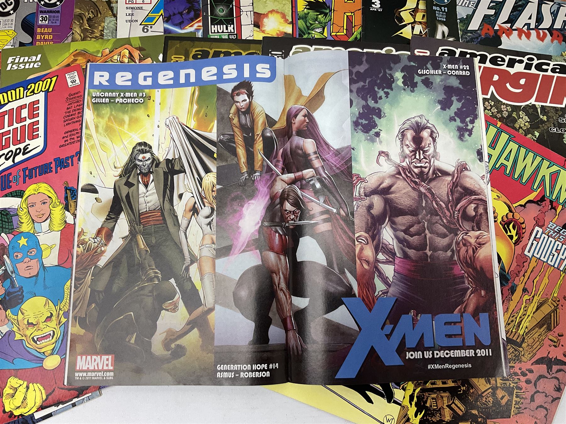 Mixed collection of Marvel, DC and Vertigo (1983-2012) comics, including Marvel Point One (2012) no.1 and Hawkman (1994) no.9 (51) 