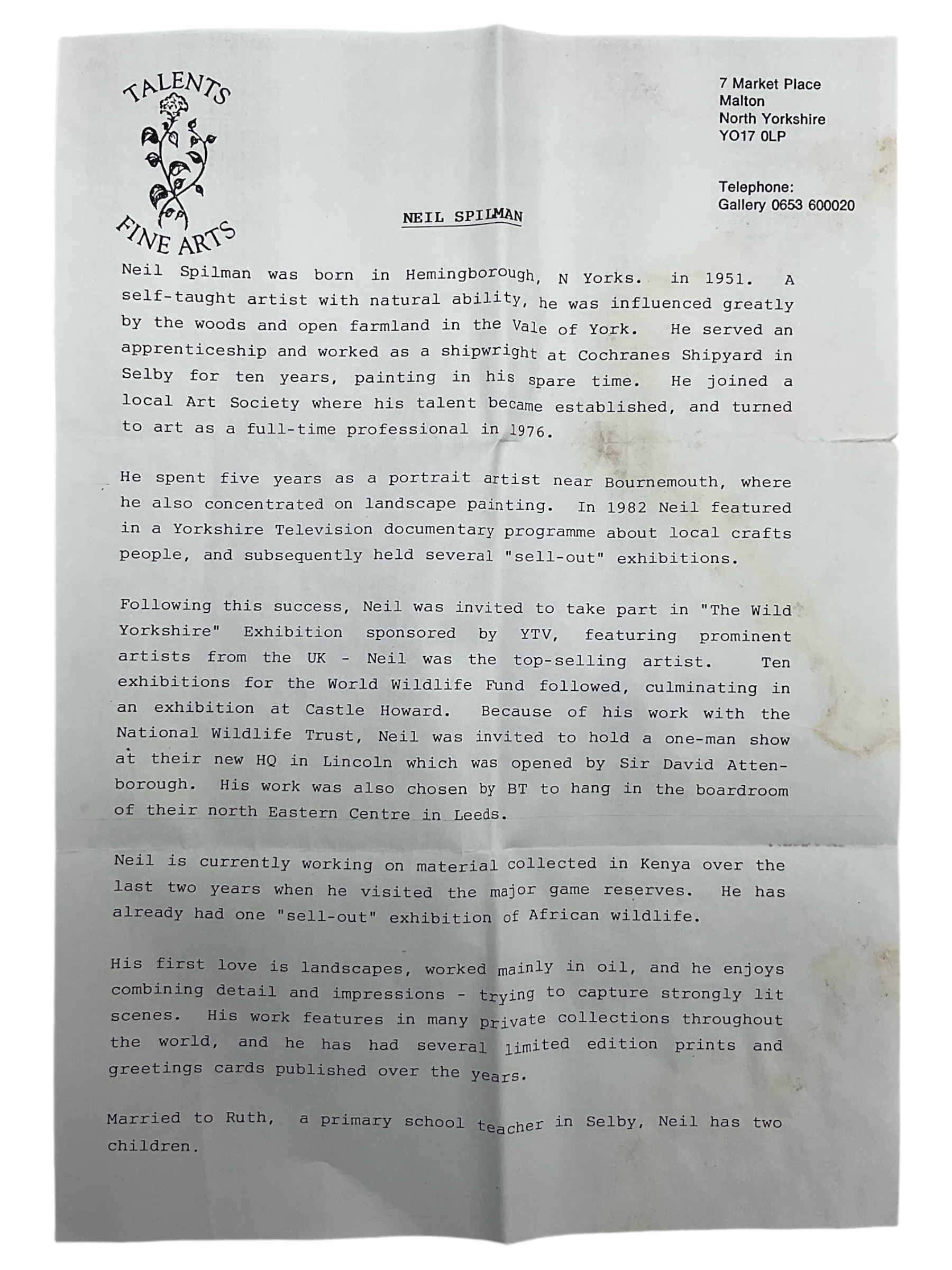 Neil Spilman (British 1951-): A Woodland Path, oil on canvas signed and dated 2003, 20cm x 30cm