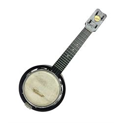 Keech 1920's four string model C Banjulele in its original case