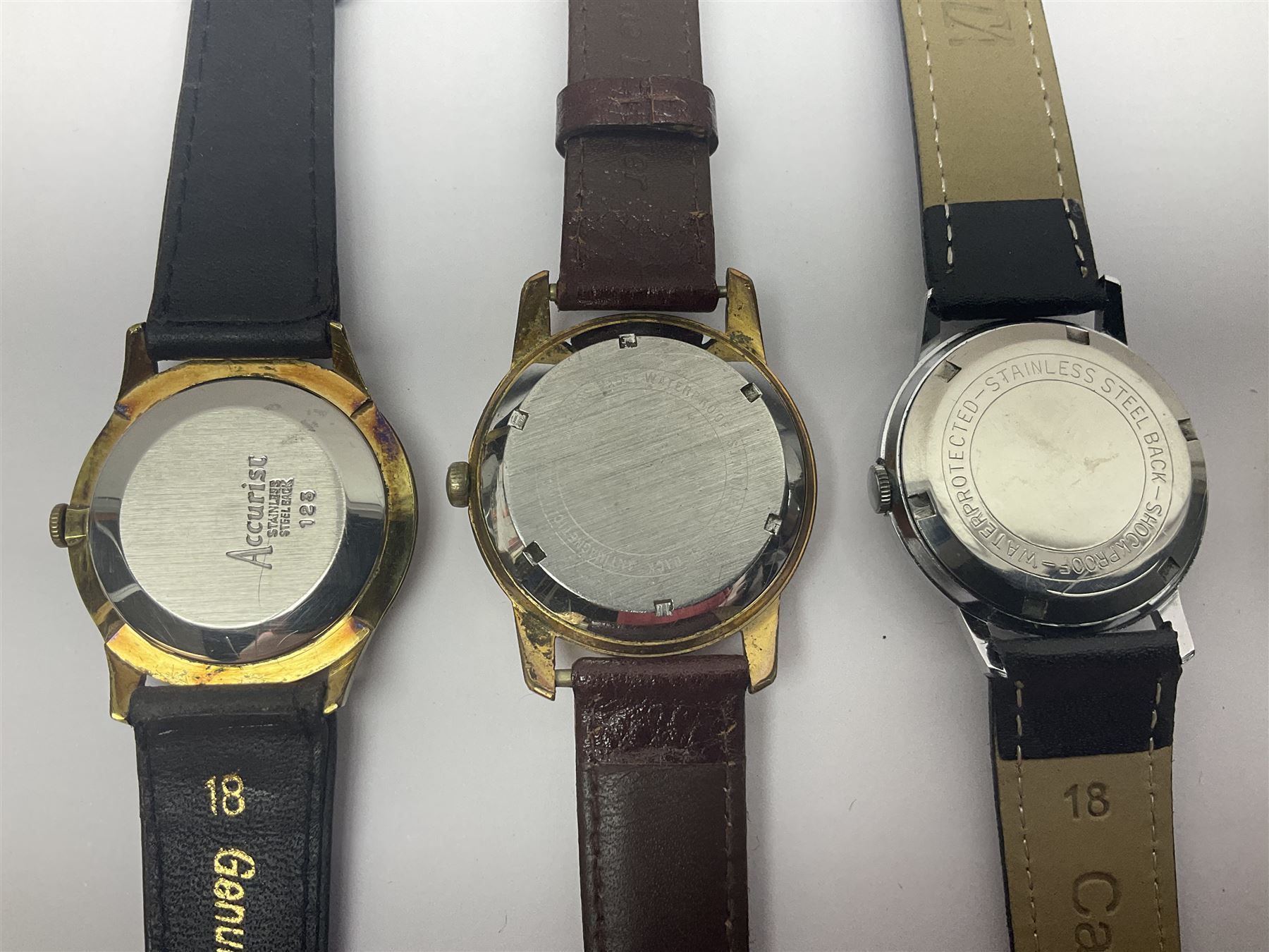 Two automatic wristwatches including Herculeo and Ramona and four manual wind wristwatches including Zenith, Swiss Watch Company and Accurist