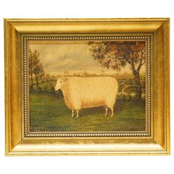 English Naive School - Prize Farm Animals, set of four colour prints 19cm x 24cm (4)