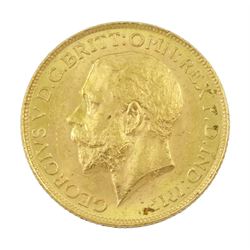 Cast jeweller’s copy based on a King George V 1911 C gold full sovereign coin