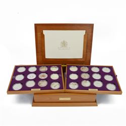 The Royal Mint 'Queen Elizabeth II Golden Jubilee Collection', set of twenty-four silver p...