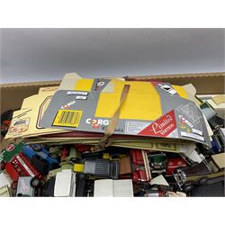 Over fifty modern die-cast models, predominantly Matchbox, including cars, promotional  and commercial vehicles; and a quantity of flat-packed model boxes