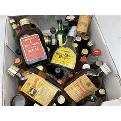 Collection of miniature spirits & liqueurs