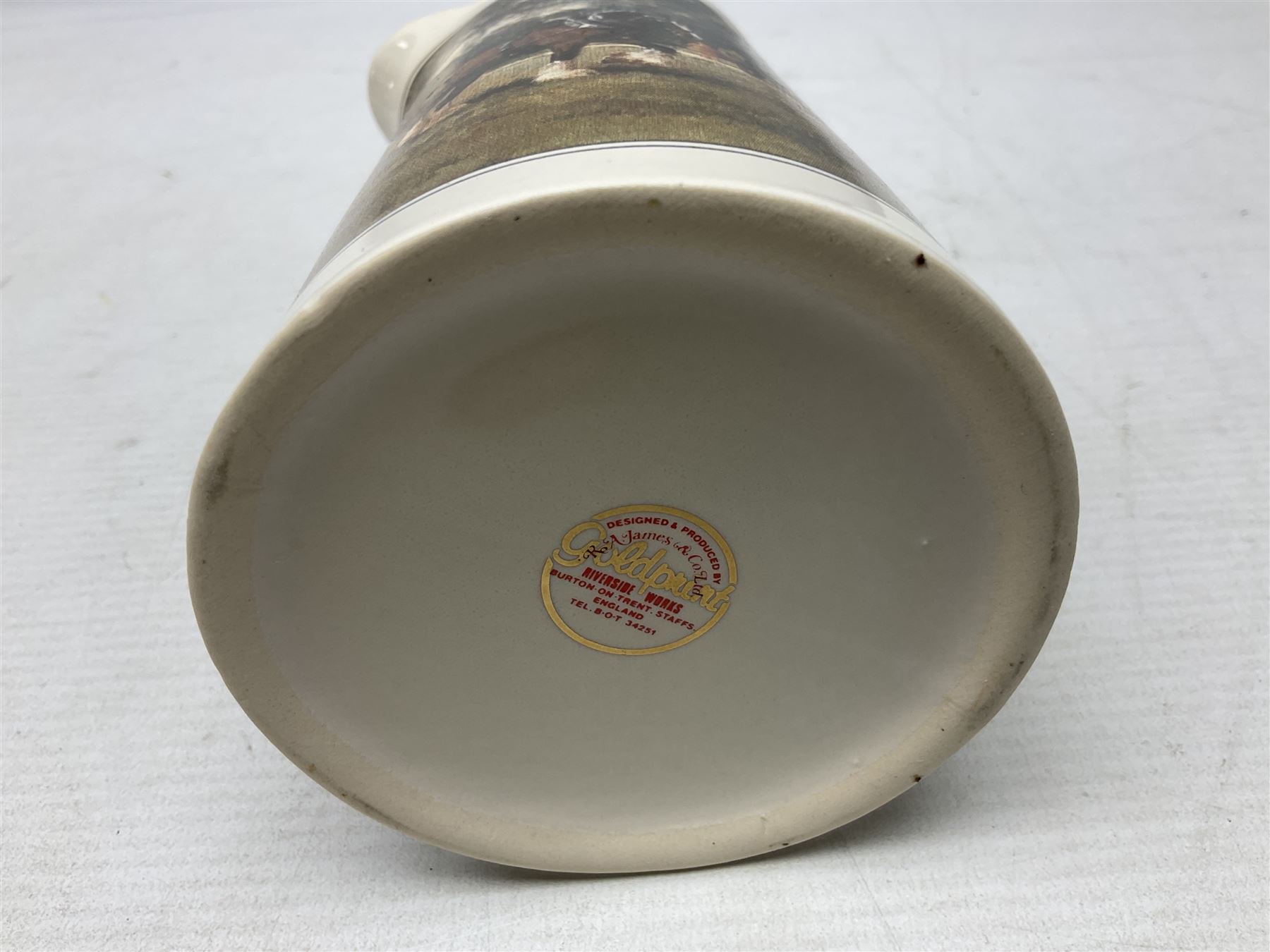 Six whisky water jugs, to include Wade Johnnie Walker, Haig, Black & White, etc