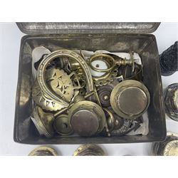 Quantity of Horse brasses and brass hub caps to include local interest examples such as Scarborough, etc