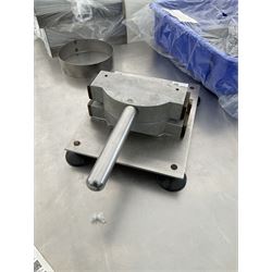 Cast iron Traditional (Cornish) Pasty press, with pastry cutter - THIS LOT IS TO BE COLLECTED BY APPOINTMENT FROM DUGGLEBY STORAGE, GREAT HILL, EASTFIELD, SCARBOROUGH, YO11 3TX