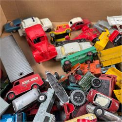 Mid 20th century and later diecast vehicles, including Corgi, Dinky and Lesney examples, together with a Hornby O gauge clockwork passenger train