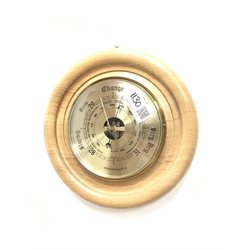  Early 20th century Black Forest combined barometer and thermometer, H44cm and one other (2)  