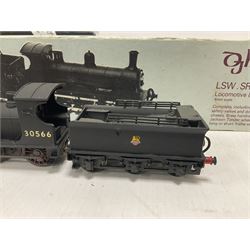 ‘00’ gauge - two kit built steam locomotive and tenders comprising Class 0395 Jumbos 0-6-0 no.30566 finished in BR black; Class C2X Large Vulcans 0-6-0 no.32434 finished in BR black; both with DJH Models boxes (2) 