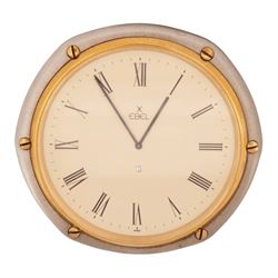 Ebel Loupe travelling alarm clock, in leather case, Ebel desk clock and fob watch